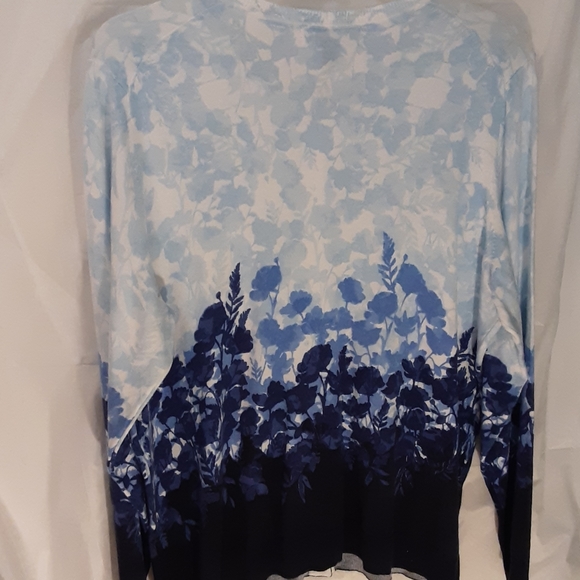 NWT Karen Scott 1X Crewneck Cardigan Sweater - Picture 4 of 4